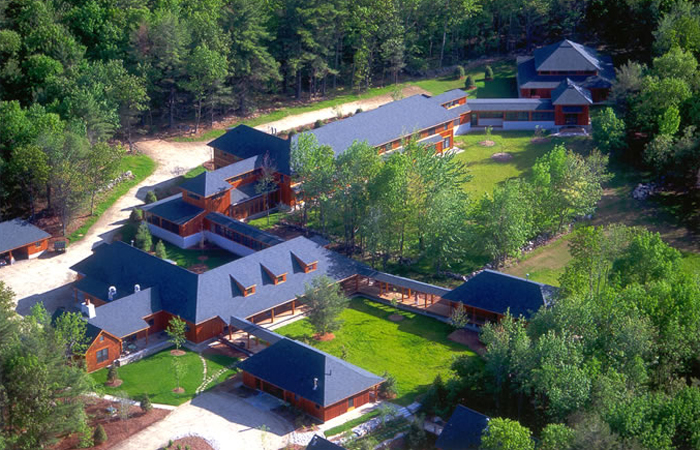 Aerial of the Forest Refuge.